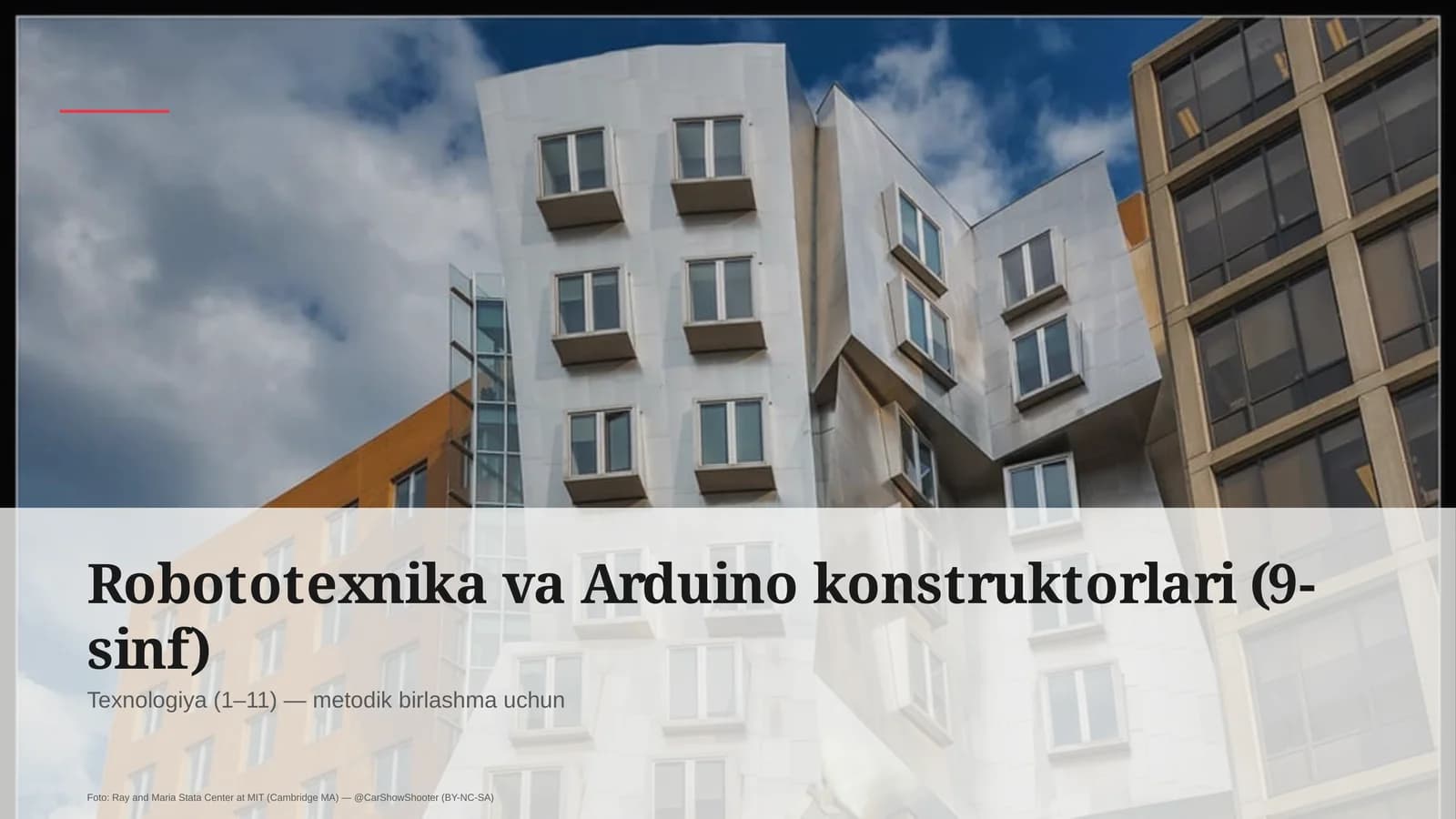 Robototexnika va Arduino konstruktorlari (9-sinf)