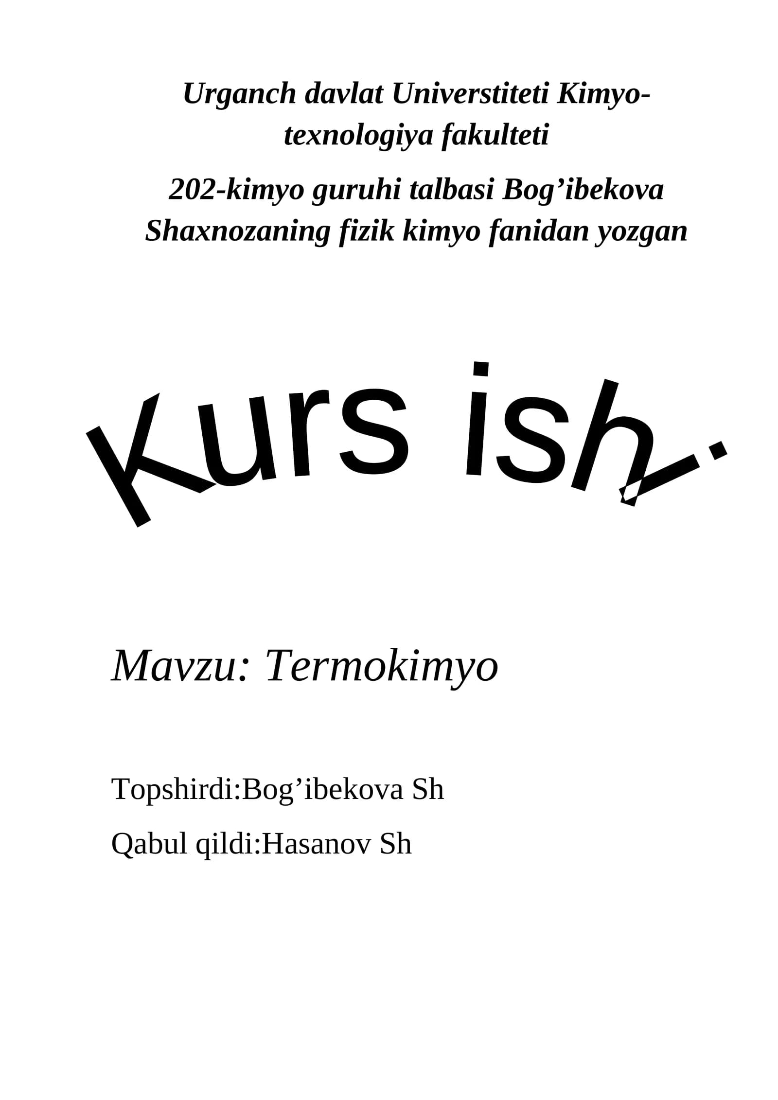 Termokimyo