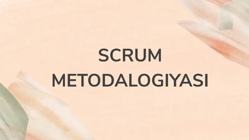 SCRUM METODALOGIYASI