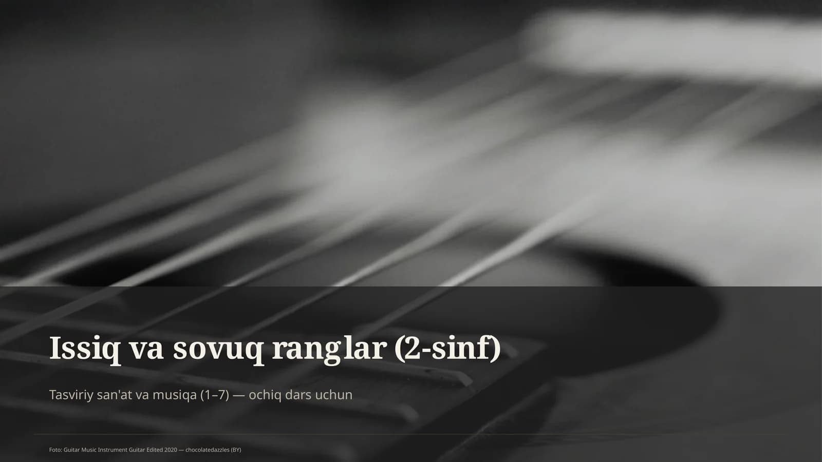 Tasviriy san'at va musiqa (1–7)