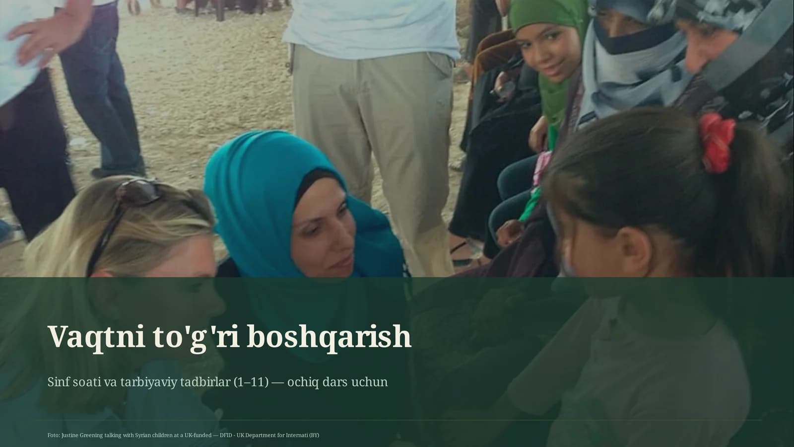 Vaqtni to'g'ri boshqarish