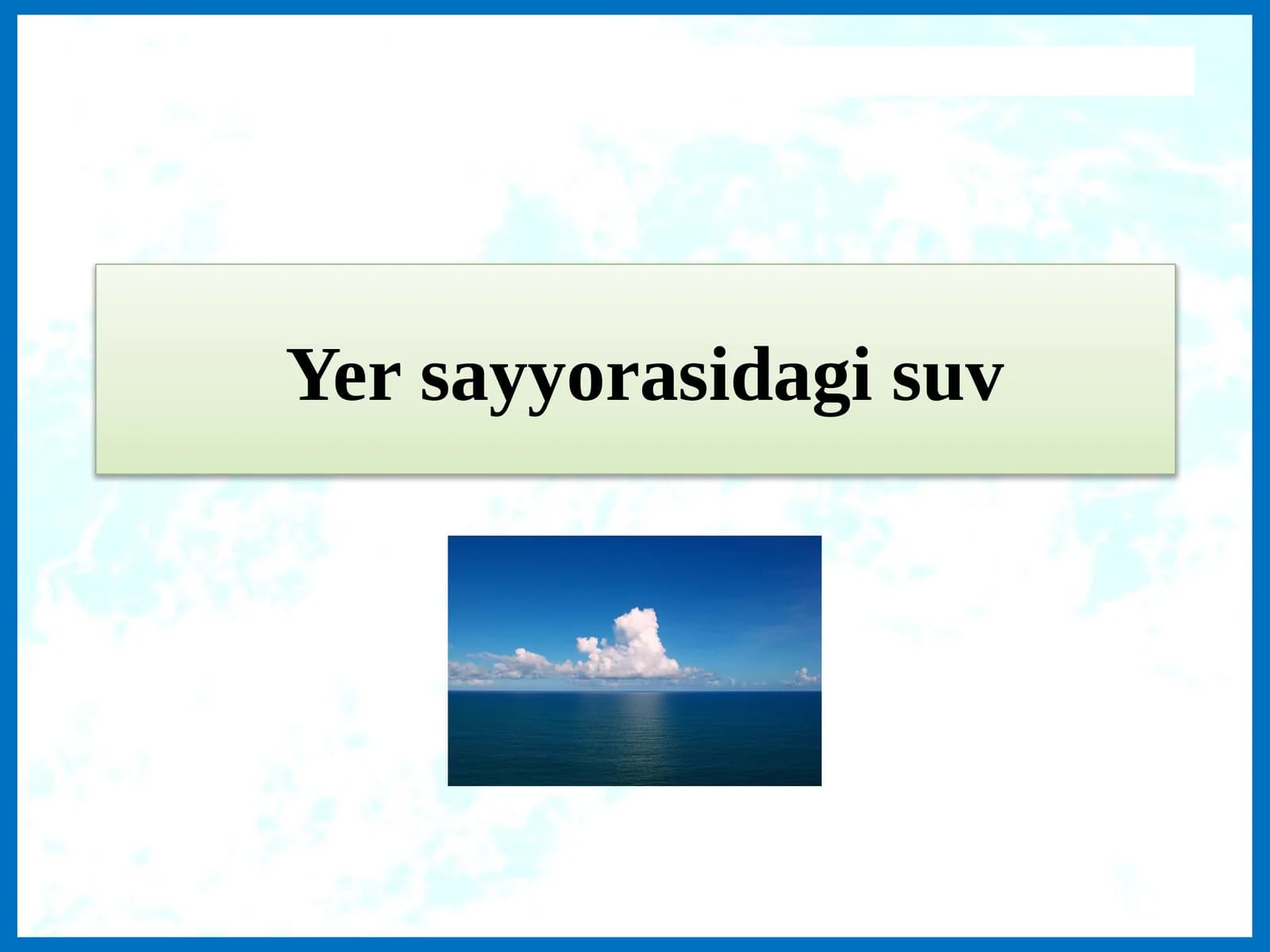 Yersayyorasidagisuv
