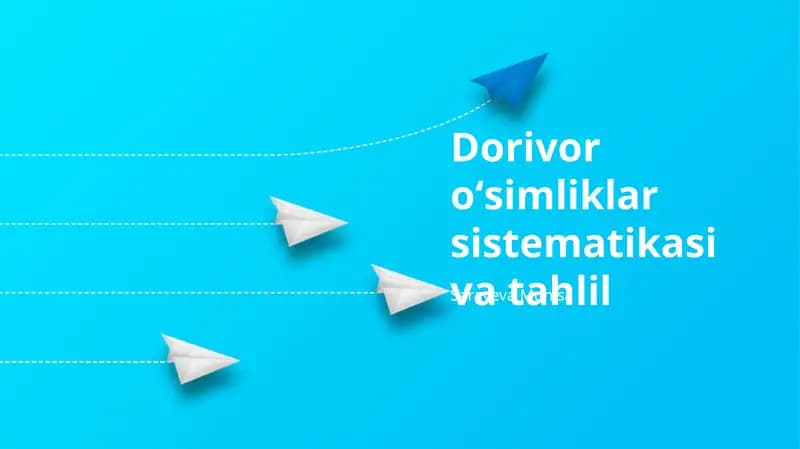 O'simliklar sistematikasi va tahlil
