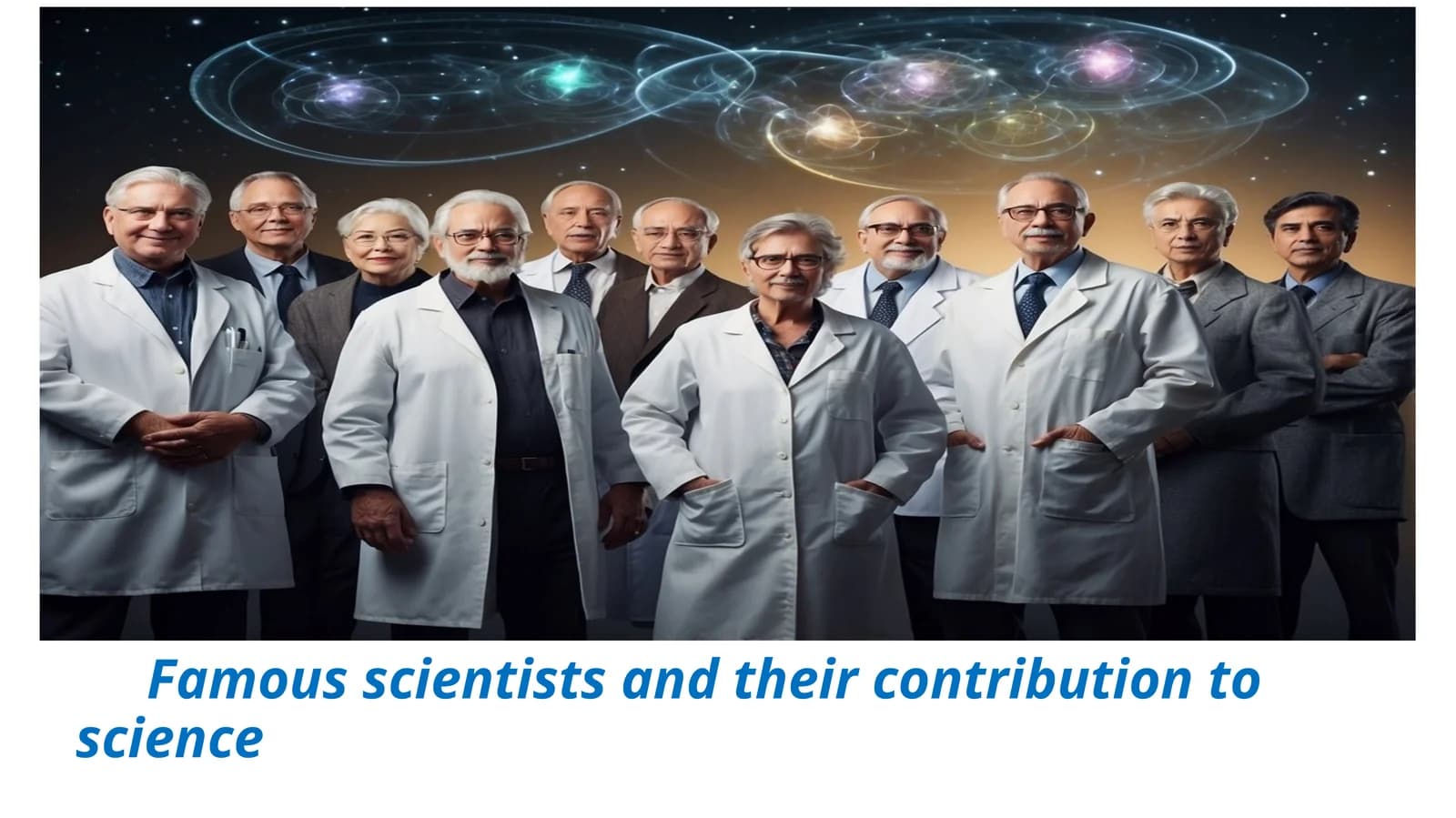 Famous scientists and their contribution to science