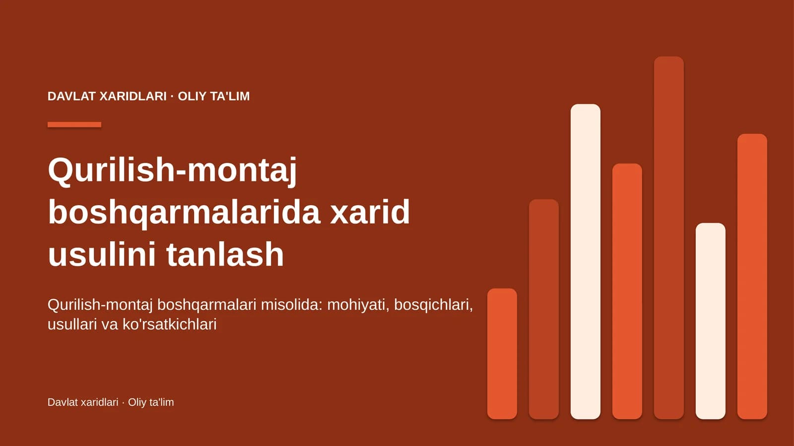 qurilish montaj boshqarmalarida xarid usulini tanlash 1233