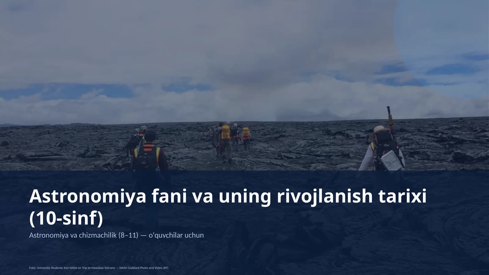Astronomiya fani va uning rivojlanish tarixi (10-sinf)