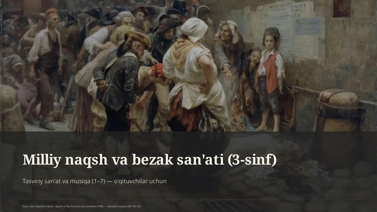 Milliy naqsh va bezak san'ati (3-sinf)