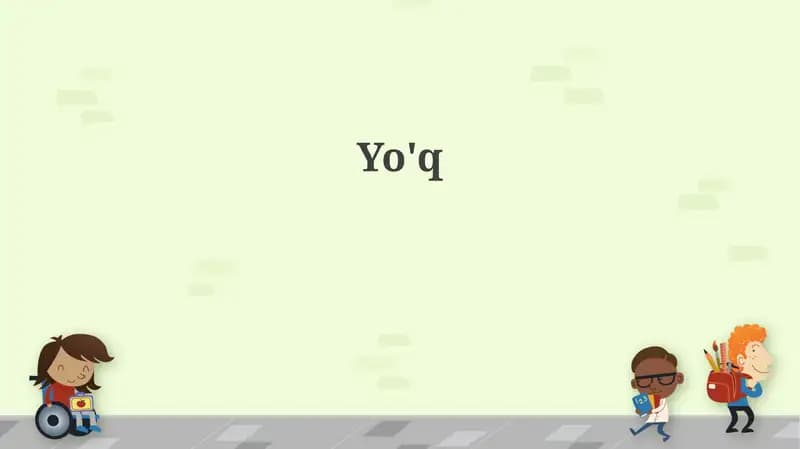 Yo'q