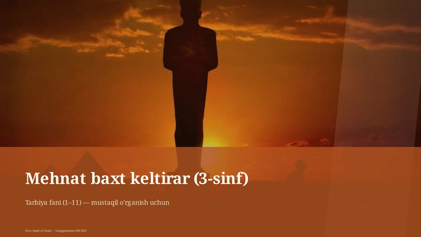 Mehnat baxt keltirar (3-sinf)