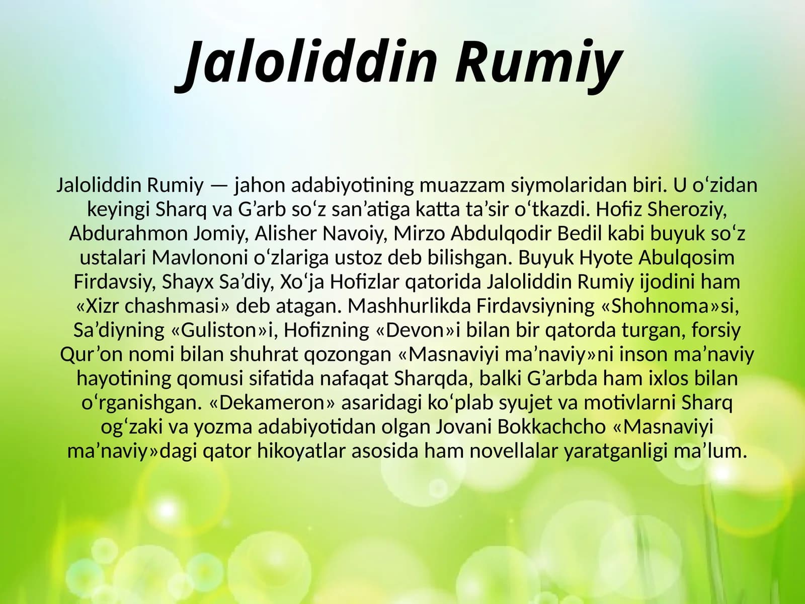Jaloliddin Rumiy
