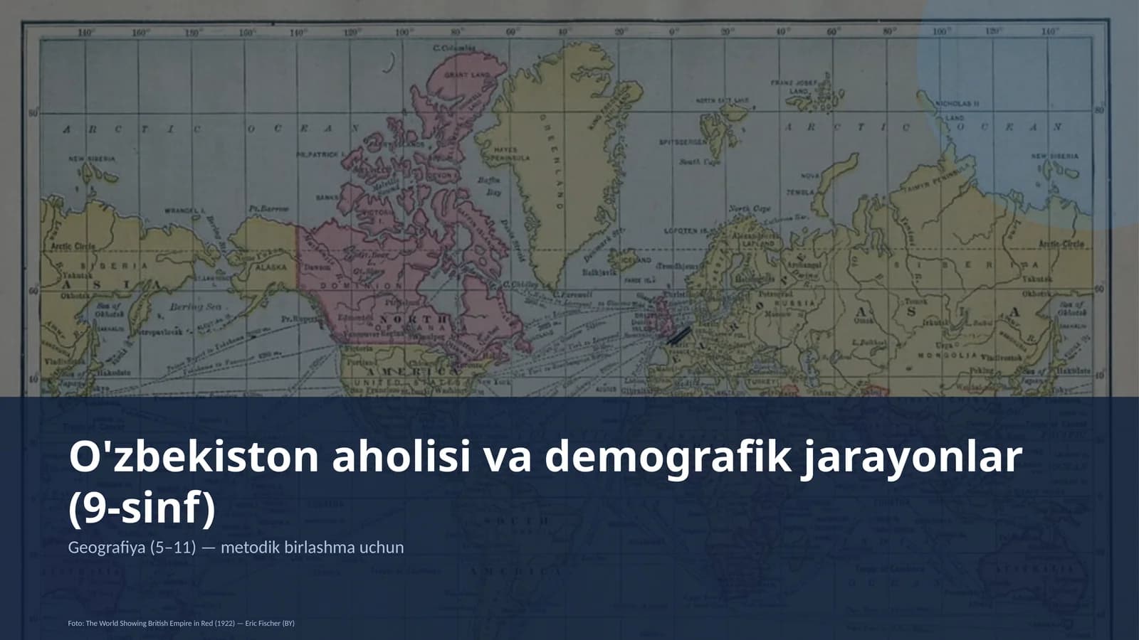 O'zbekiston aholisi va demografik jarayonlar (9-sinf)