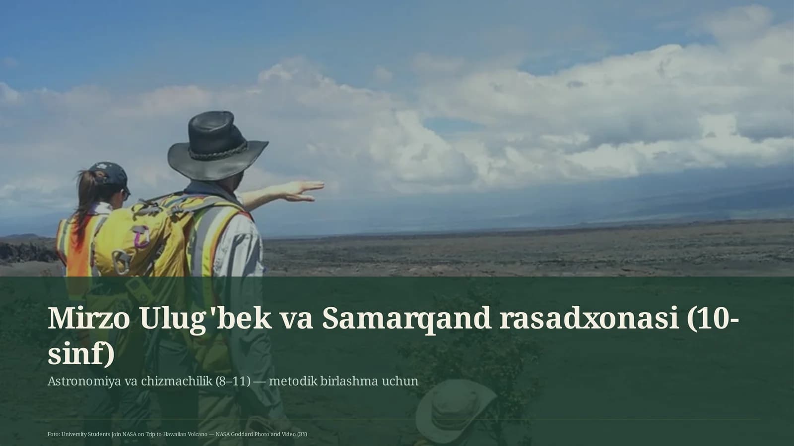 Mirzo Ulug'bek va Samarqand rasadxonasi (10-sinf)