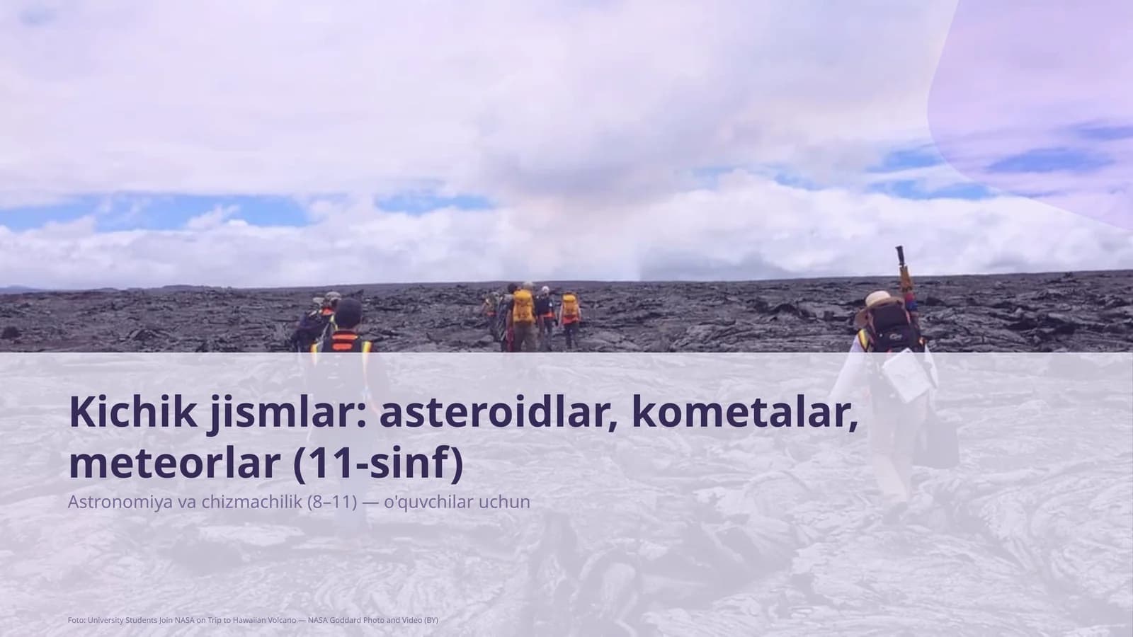 Kichik jismlar: asteroidlar, kometalar, meteorlar (11-sinf)