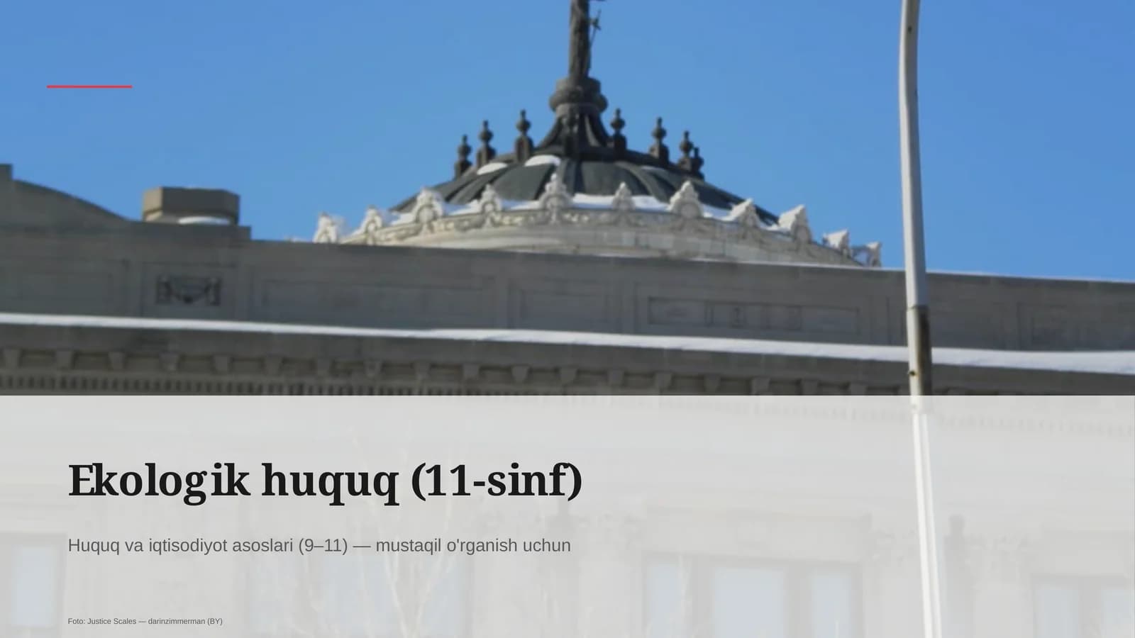 Ekologik huquq (11-sinf)