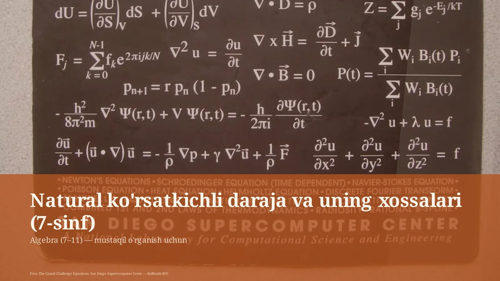 Algebra (7–11) - mustaqil o'rganish uchun