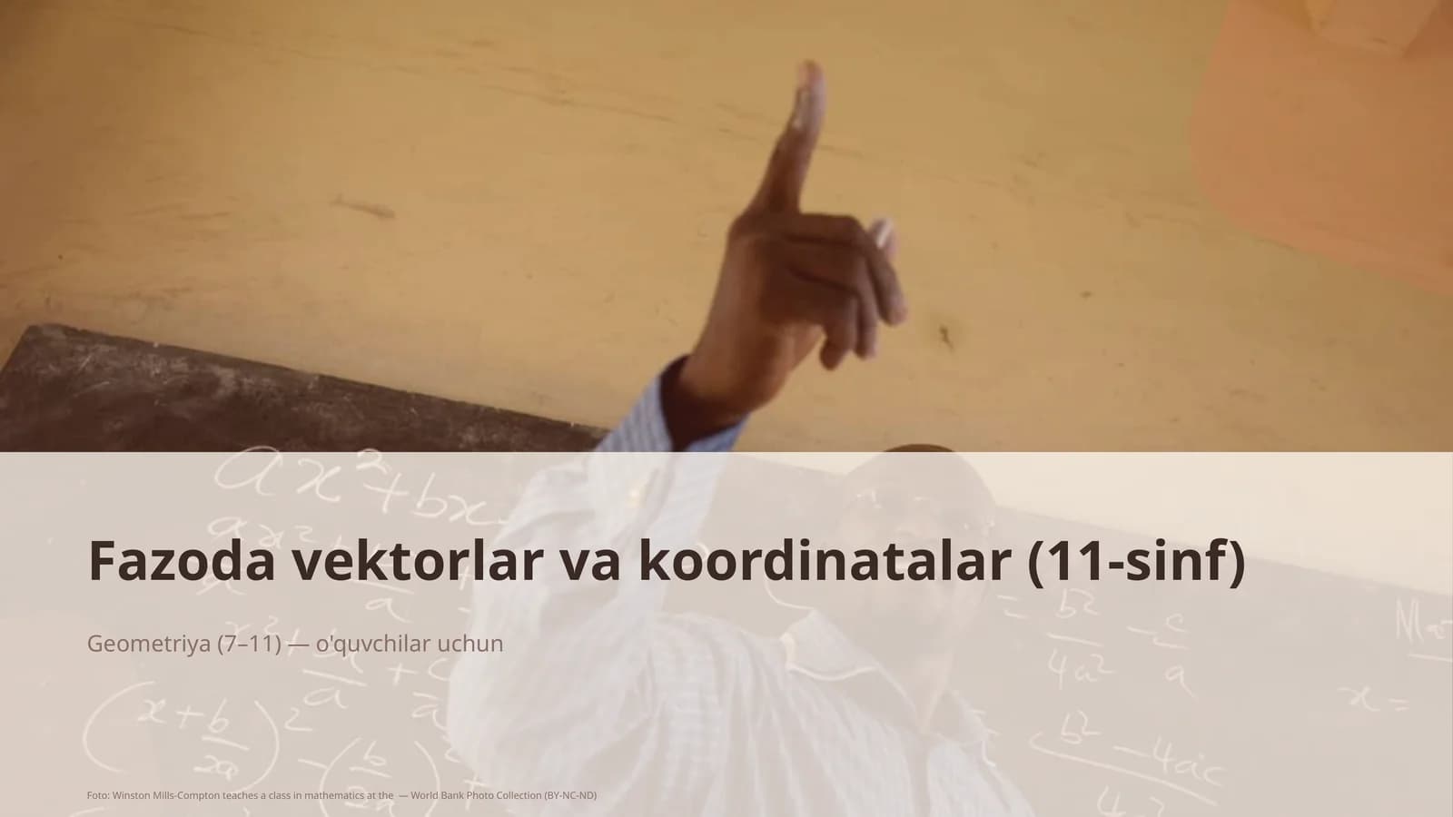 Fazoda vektorlar va koordinatalar (11-sinf)
