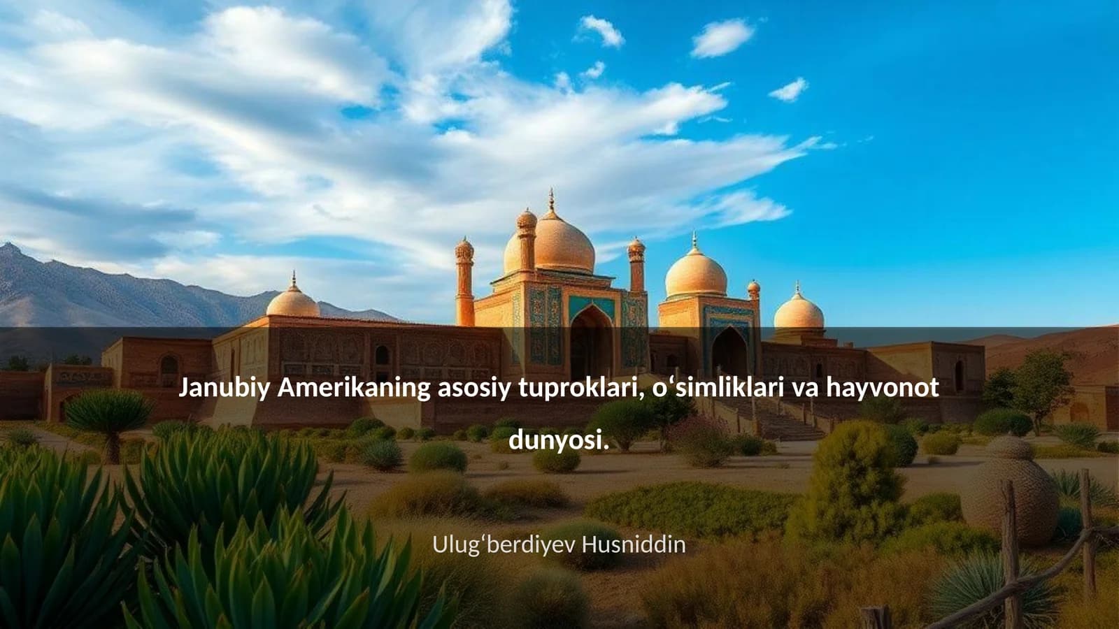 Janubiy Amerikaning asosiy tuproklari, oʻsimliklari va hayvonot dunyosi