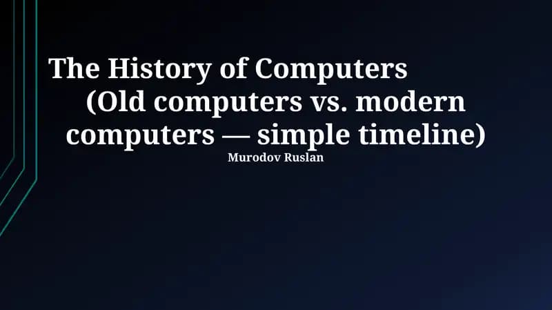 From Abacus to Algorithms: A Journey Through Computing History