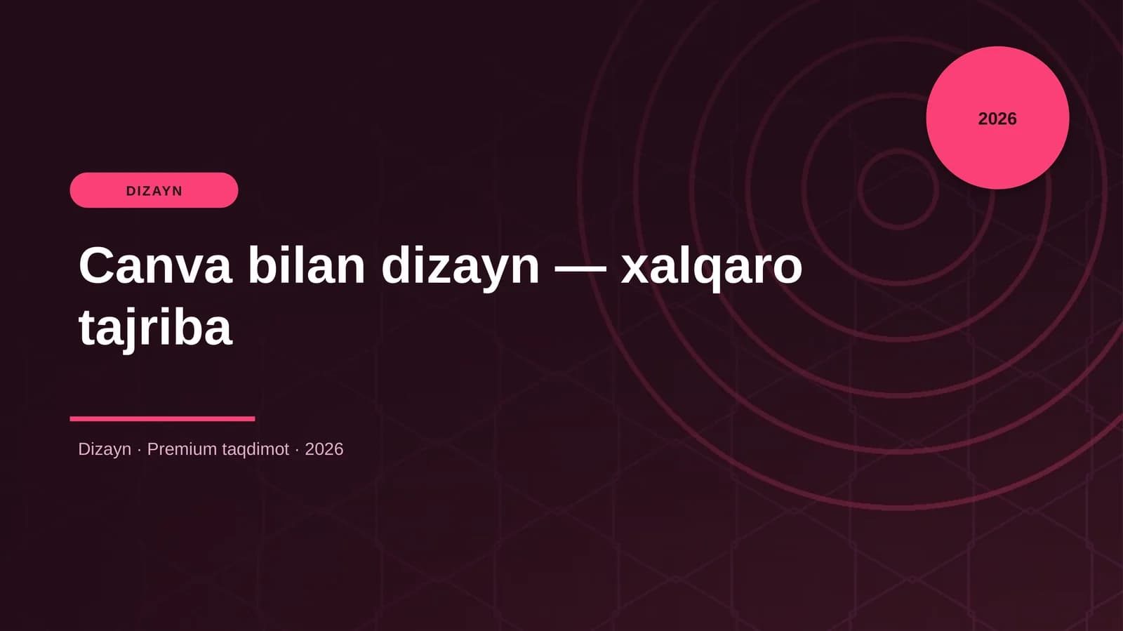 Canva bilan dizayn — xalqaro tajriba