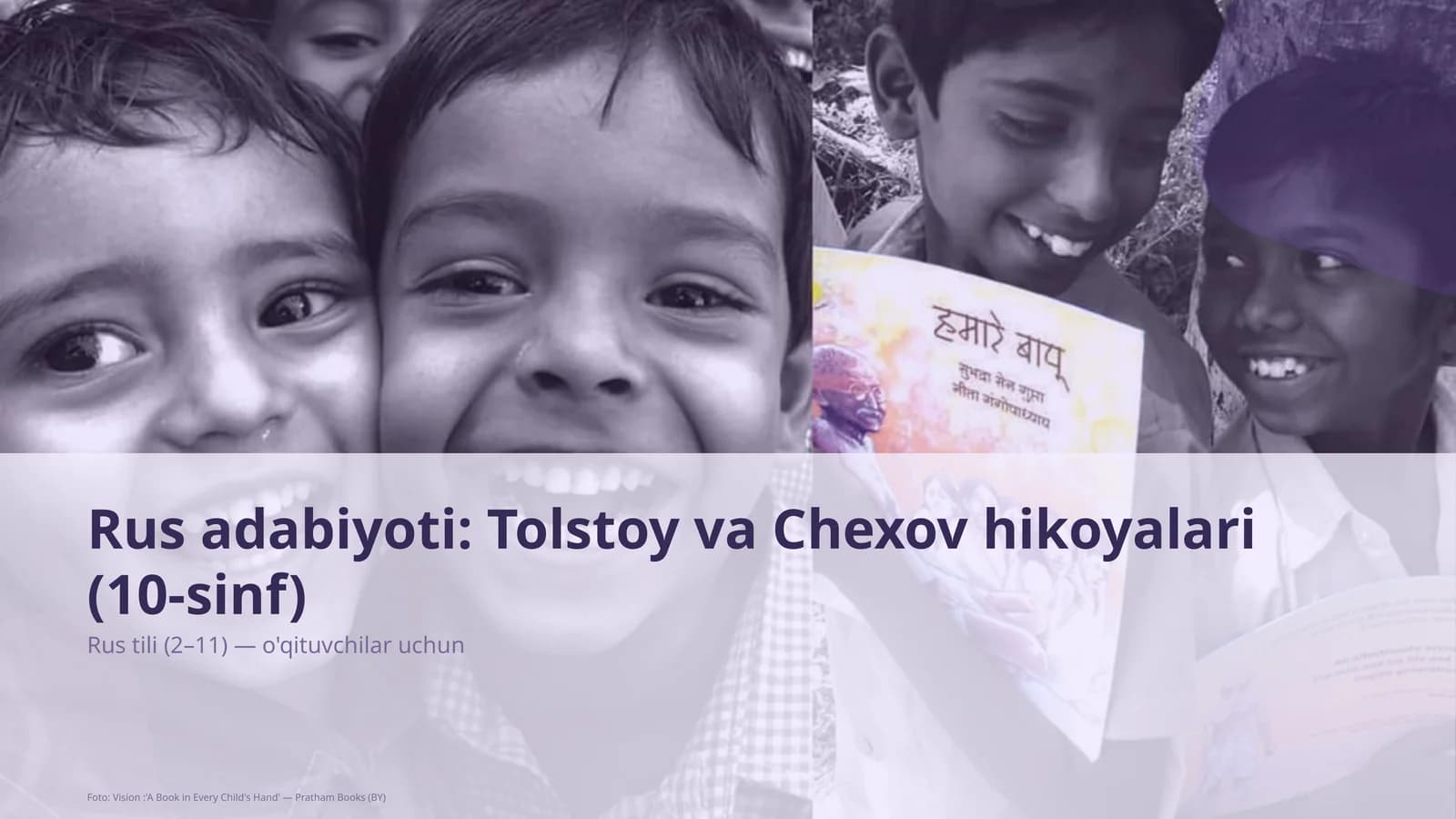 Rus adabiyoti: Tolstoy va Chexov hikoyalari (10-sinf)
