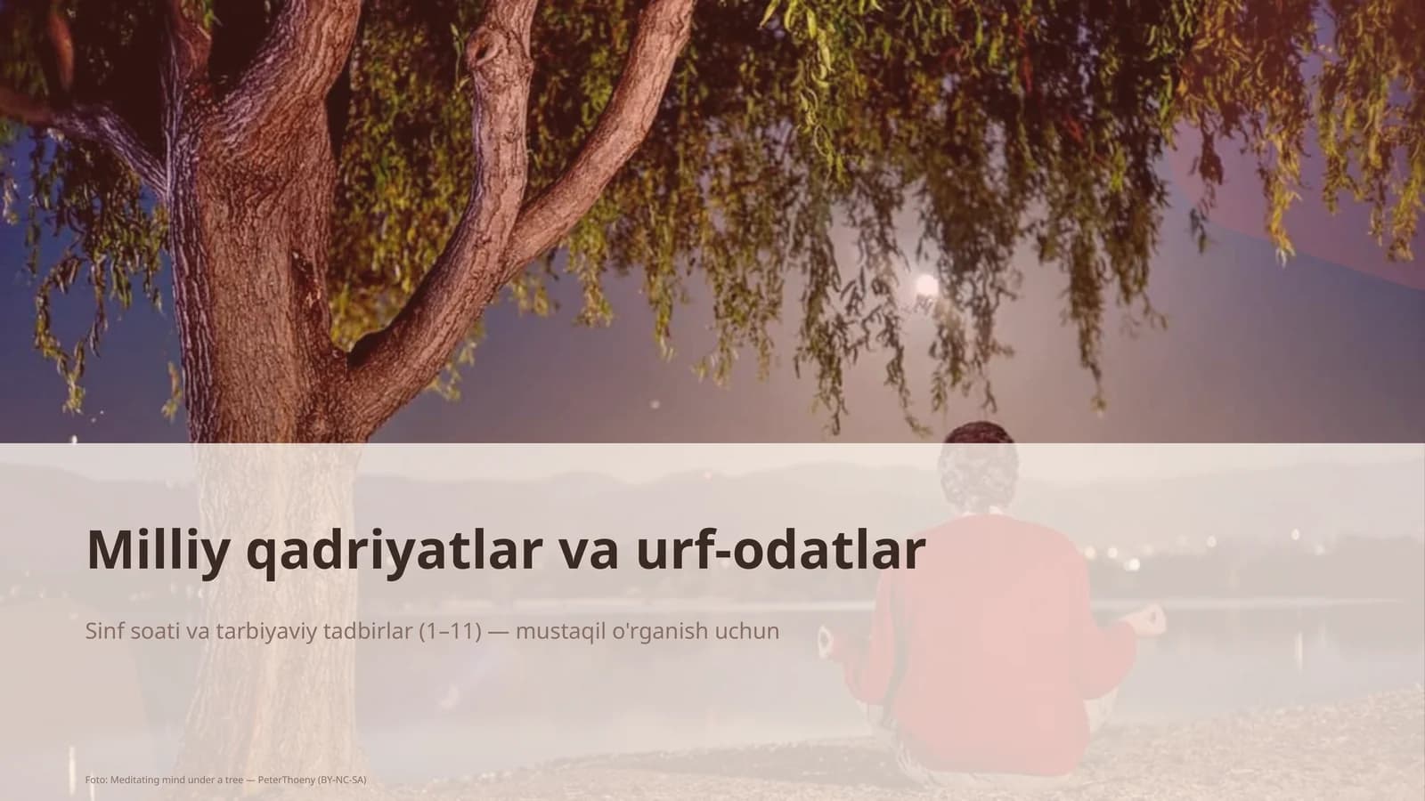 Milliy qadriyatlar va urf-odatlar