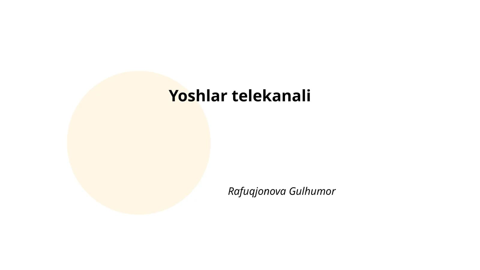 Yoshlar telekanali