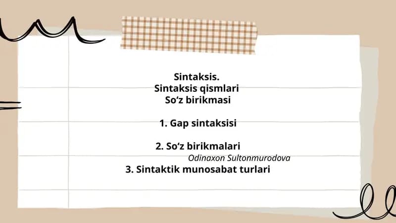 Sintaksis