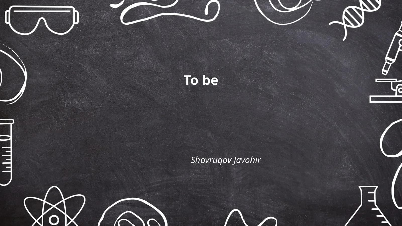 To be Shovruqov Javohir