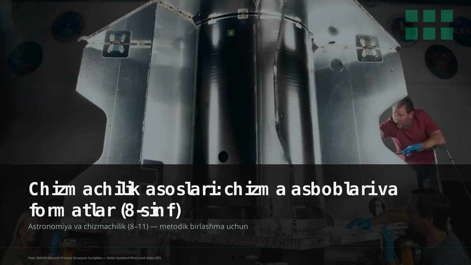 Chizmachilik asoslari: chizma asboblari va formatlar (8-sinf)