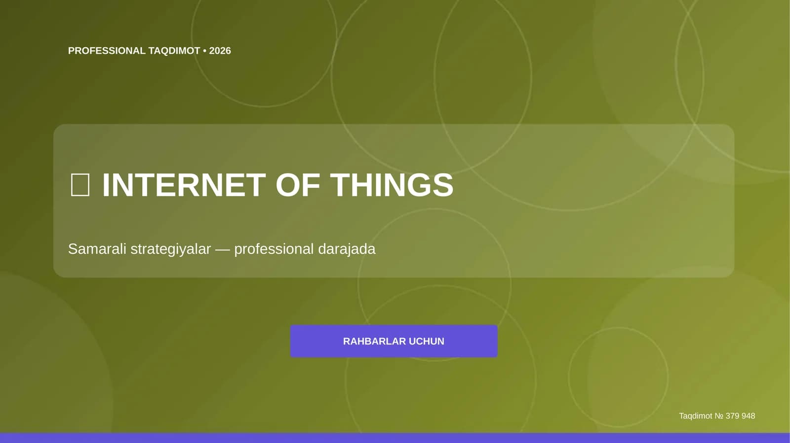 Internet of Things: samarali strategiyalar (professional darajada) [rahbarlar uchun]