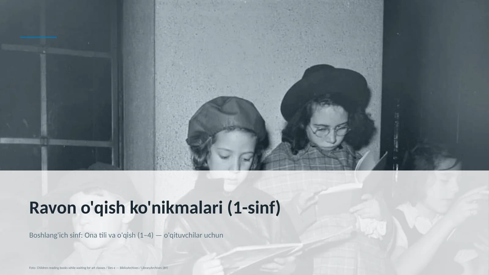 Ravon o'qish ko'nikmalari (1-sinf)