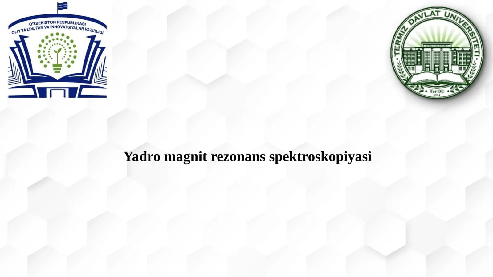 Yadromagnitrezonansspektroskopiyasi
