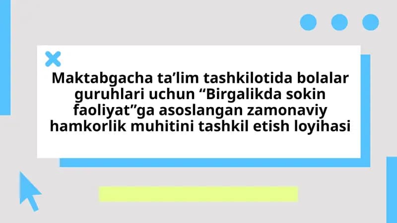 Birgalikda sokin faoliyat