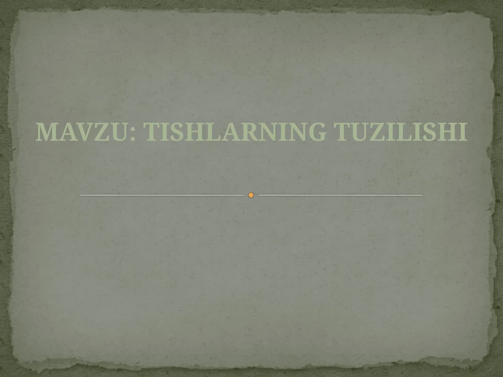 Tishlarningtuzilishi