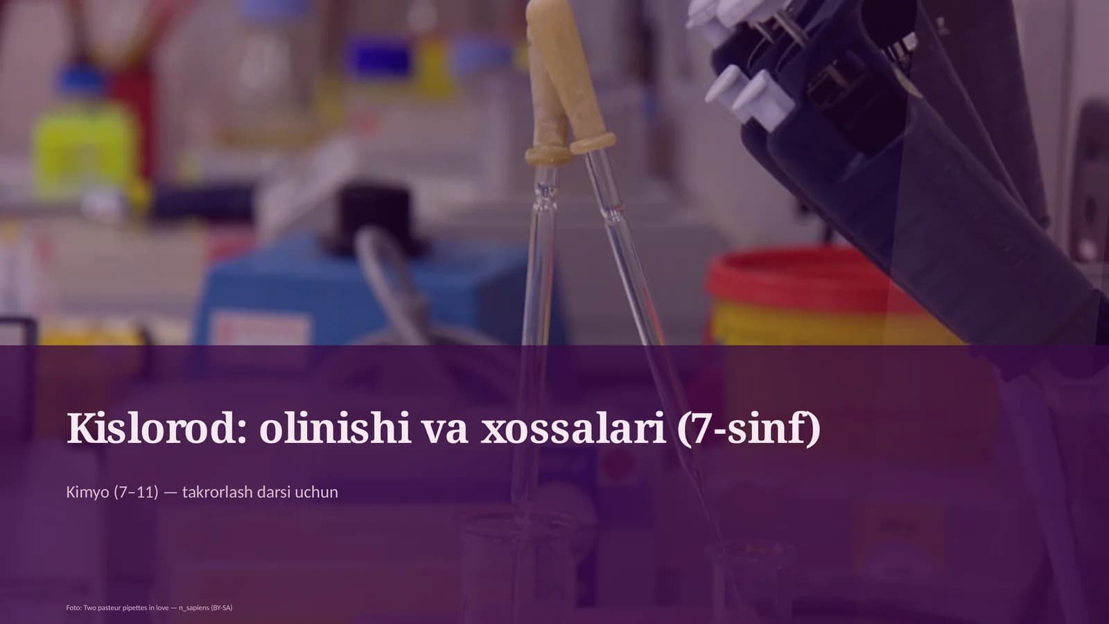 Kislorod: olinishi va xossalari (7-sinf)