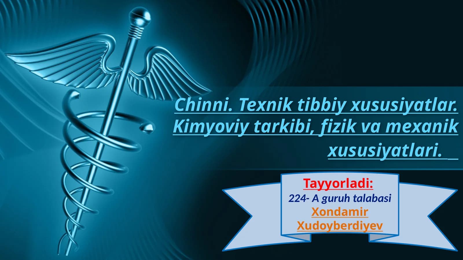 Chinni. Texnik va tibbiy xususiyatlar