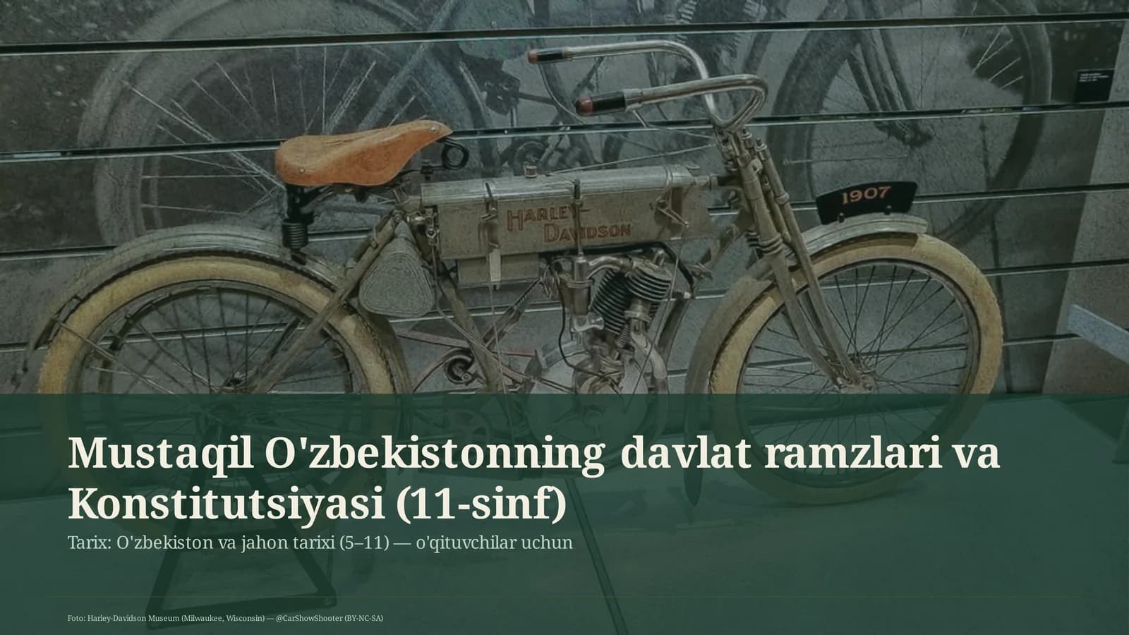 Mustaqil O'zbekistonning davlat ramzlari va Konstitutsiyasi (11-sinf)
