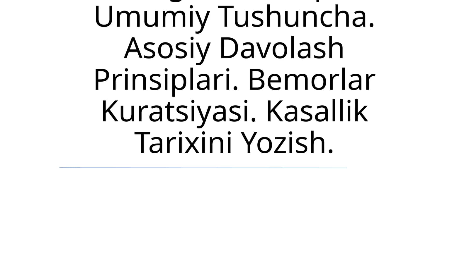 Nafas Yetishmovchiligi. Diagnostika. Etiologiyasi Va Patogenezi Haqida Umumiy Tushuncha. Asosiy Davolash Prinsiplari. Bemorlar Kuratsiyasi. Kasallik Tarixini Yozish