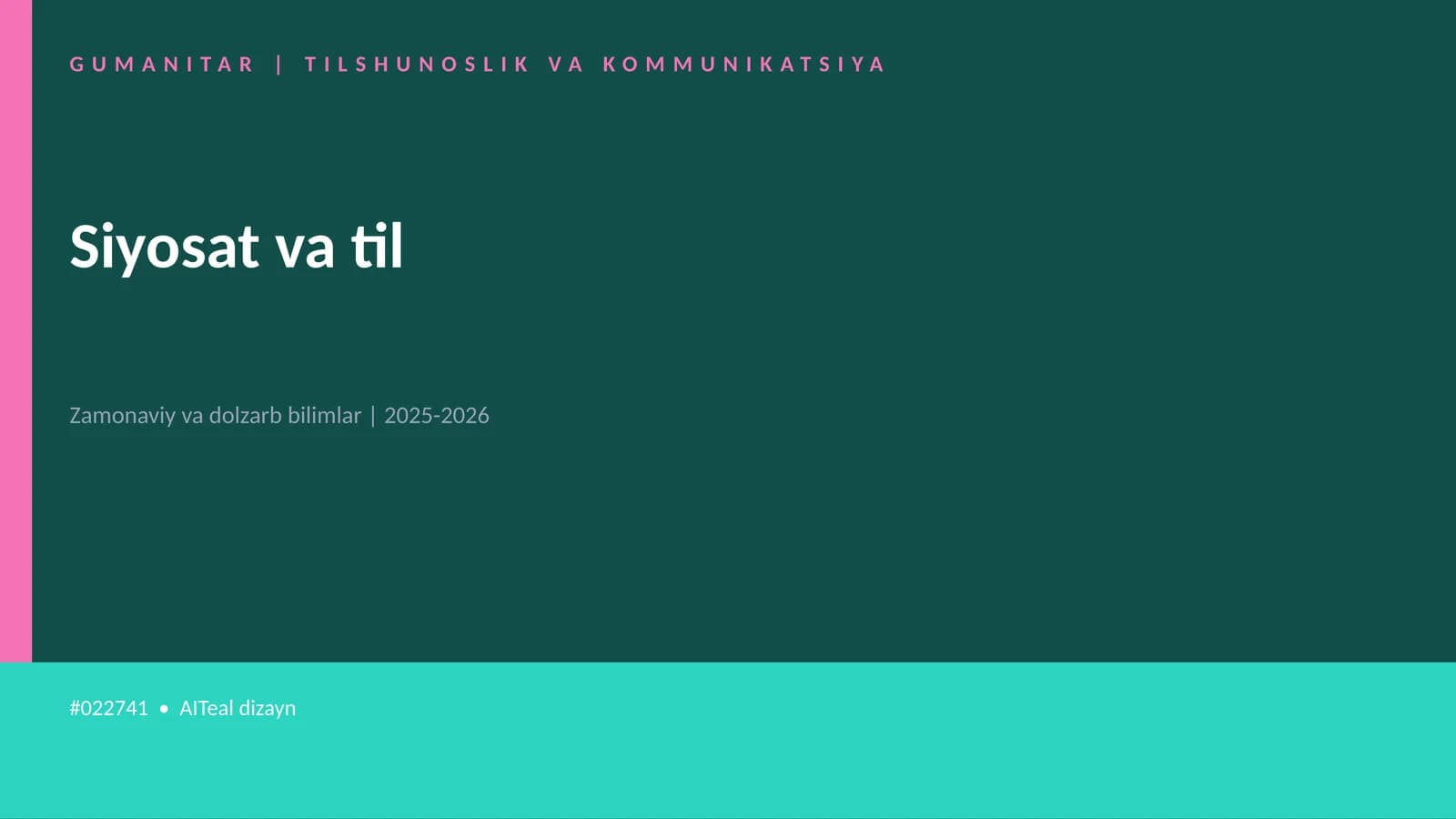Siyosat va til