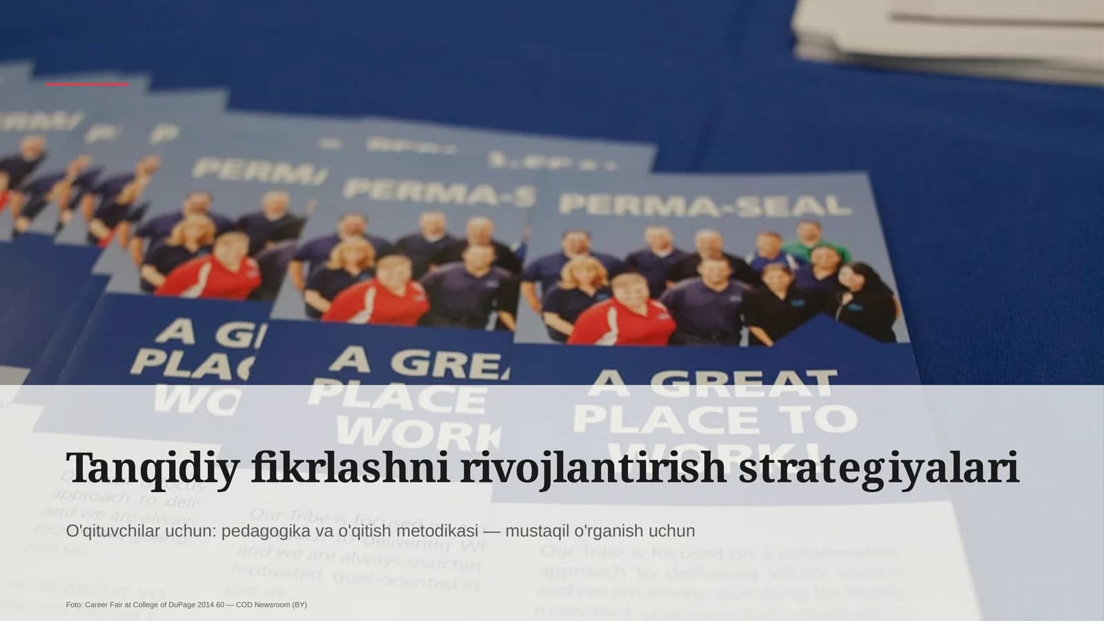 Tanqidiy fikrlashni rivojlantirish strategiyalari