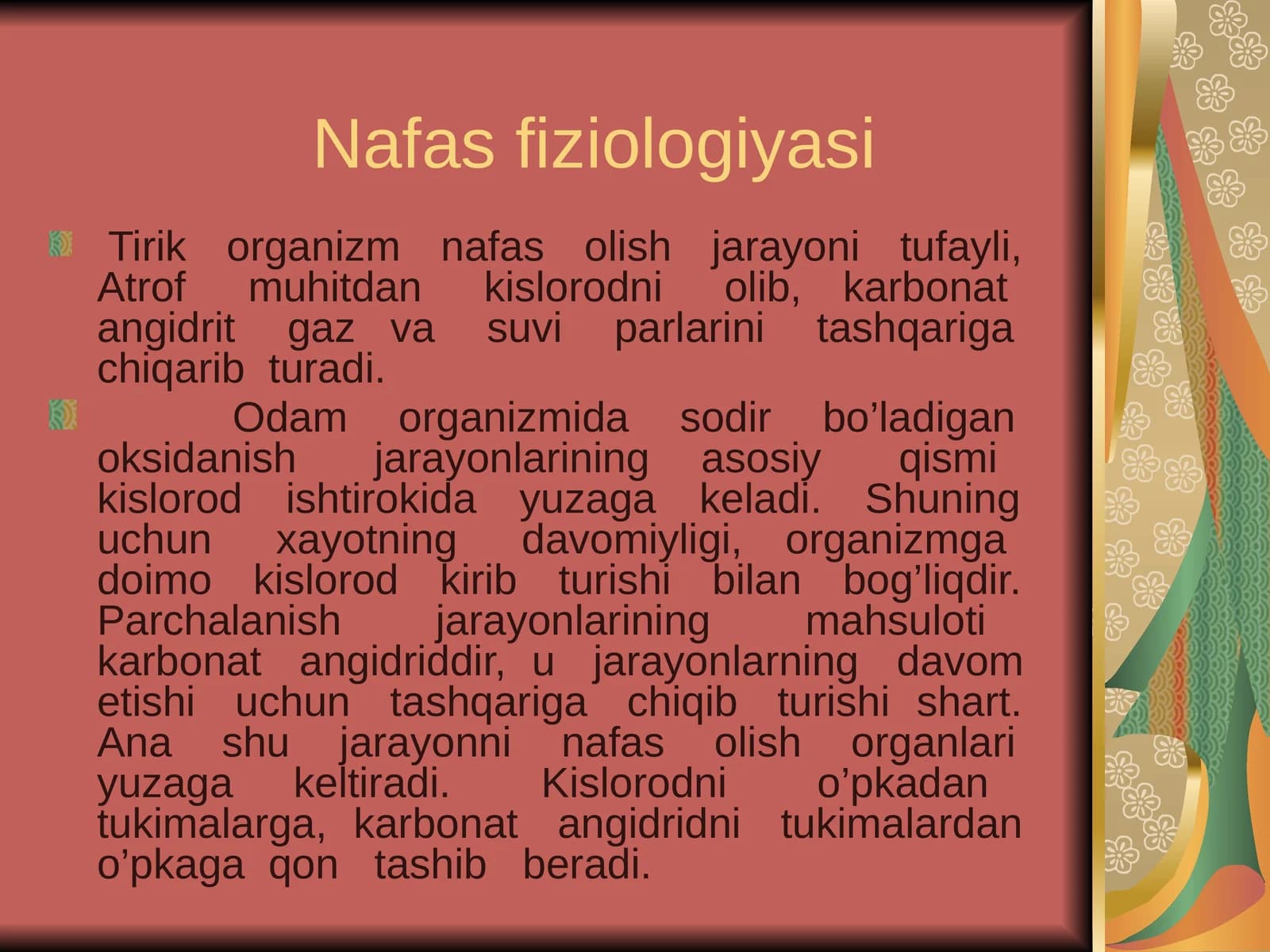 Nafas fiziologiyasi