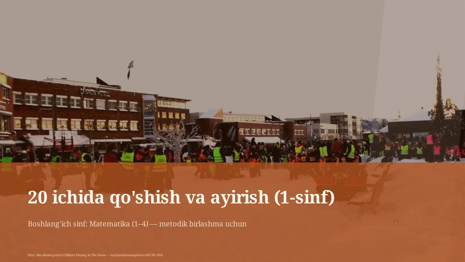 20 ichida qo'shish va ayirish (1-sinf)