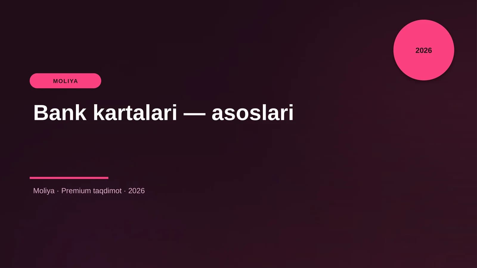 Bank kartalari — asoslari