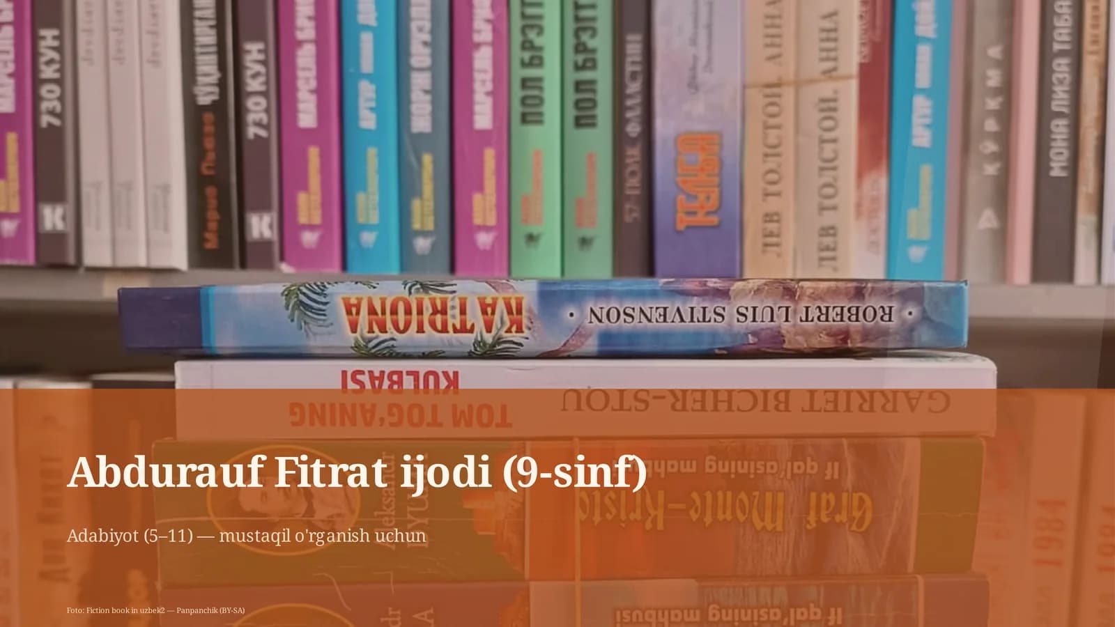 Abdurauf Fitrat ijodi (9-sinf)