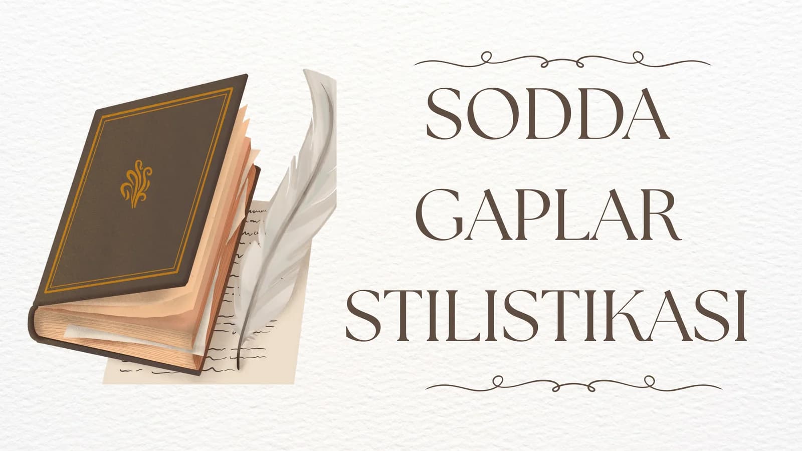 SODDA GAPLAR USLUBIYATI. TAQDIMOT