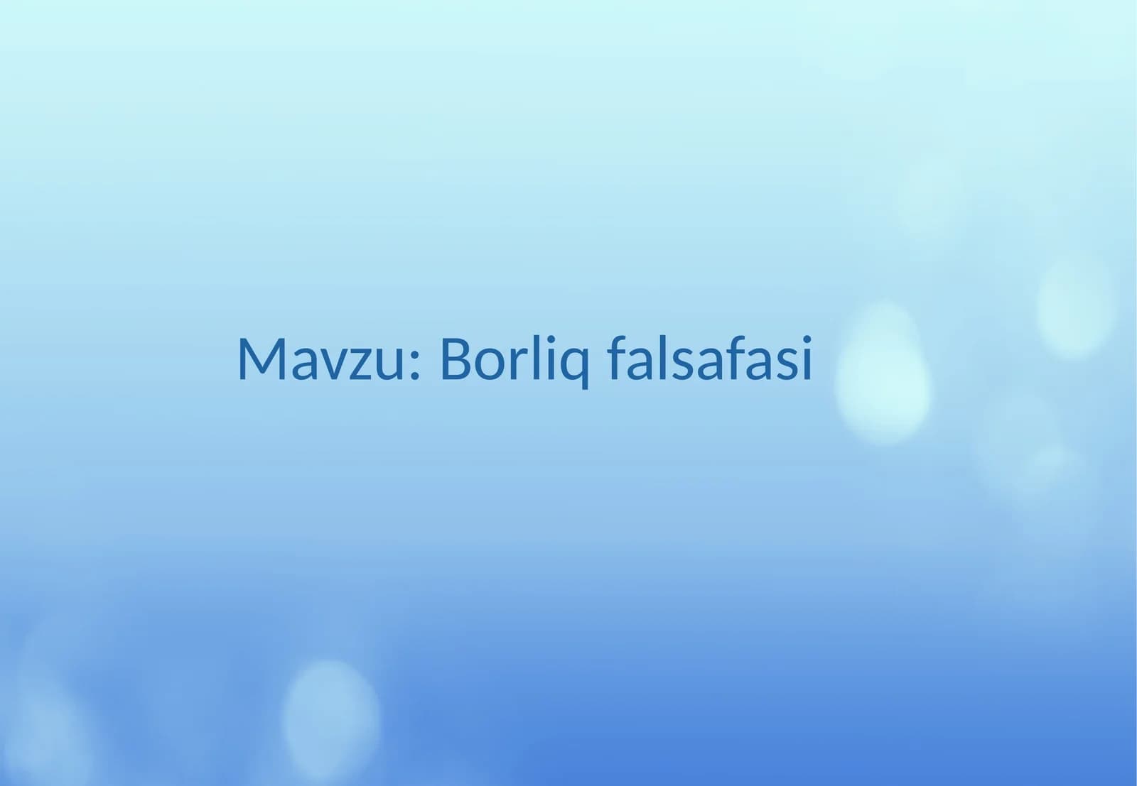 Borliqfalsafasi
