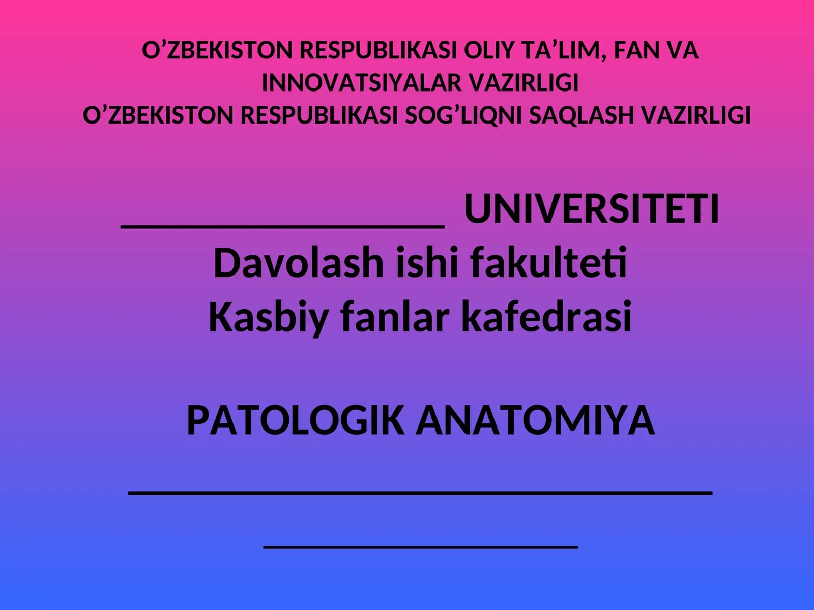 PATOLOGIK ANATOMIYA