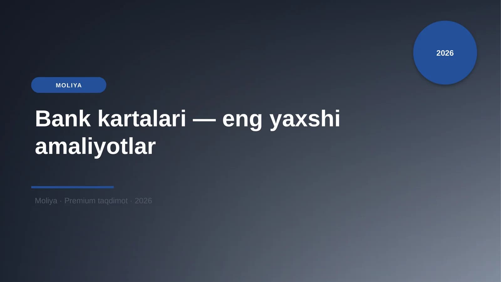 Bank kartalari — eng yaxshi amaliyotlar