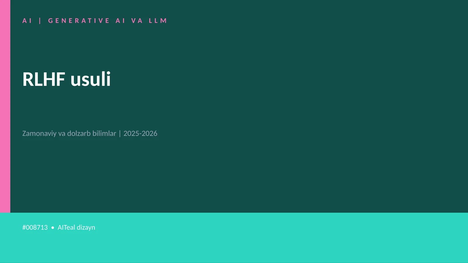 GENERATIVE AI VA LLM