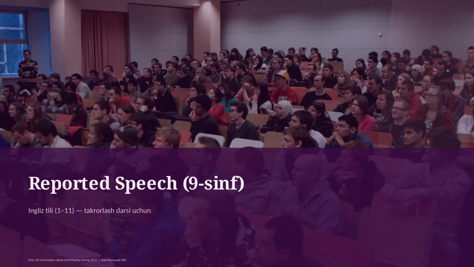 Reported Speech (9-sinf)